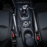 Mercury 車 シート 隙間 クッション 落下 防止 2本 セット ( ブラック )