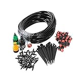 15m/15ホース ドリップ散水 噴霧ノズル スプレー 霧吹きノズル 自動 散水 水やり ガーデニング 盆栽 庭園 点滴灌漑 散水用具 ガーデニング 家庭園芸