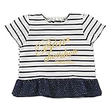 (チャックルベビー) chuckle BABY * ボンシュシュ * フリル ボーダー Tシャツ ネイビー 90cm P3095-90-32