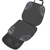 ZOTO チャイルドシート マット シートプロテクター カーシートカバー 滑り止め 収納ポケット付き 車保護シート シートプロテクター クッション