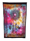 Indian Mandalaタペストリー画面印刷ヒッピーWall Hangingボヘミアン寮飾りポスター