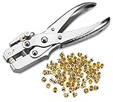 Eyelet Grommet Pliers Setting, Steel Hole Punch Eyelet Setter Kit - For Leather, Canvas, All Fabrics