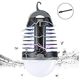 Awstech 電撃殺虫器 蚊取り器 電撃殺虫とLED照明両用 USB給電式 薬剤不使用 赤ちゃんやペットにも安心 無害 静音 蚊取り＆照明両用 寝室 リビング 居間 台所 夜釣り アウトドアなどに最
