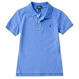 ポロ ラルフローレン 半袖 ポロシャツ キッズ 男の子 ボーイズ 半袖 白 無地 （サイズ:7、カラー：Blue） Polo Ralph Lauren [並行輸入品]