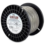 Surflon Size 7 - 105-Pound Break 1000-Feet Crimping Picture Wire Nylon Coated Stainless Steel, Brigh