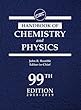 CRC Handbook of Chemistry and Physics, 99th Edition