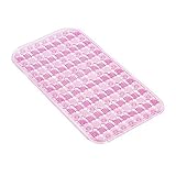マッサージバスマットPVCノンスリップバスマットwith Suction Cups ( 3879 cmピンク)