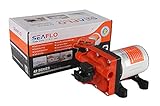 SEAFLO 12V 24V 3GPM 11.3LPM 55PSI ダイヤフラムポンプ (12V)