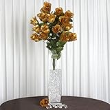 tableclothsfactory 96 Extra Large人工Roses Buds Bushesウェディング花 – ゴールド