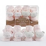 ベビーアスペン Baby Aspen 女の子用ピンクくまさんxうさぎちゃんマスコット付きすやすやソックス2足セット（ギフトケース入り） [並行輸入品]