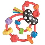 Playgro Giggle Squiggle Red Rattle for Baby by Playgro