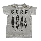 jeans b. 2nd　SURF　T シャツ(杢グレー) 90cm