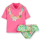 デザイン・サイズ選べます カーターズ 水着 女の子 タンキニ Carter's ラッシュガード 並行輸入 (24M, ピンクレイ)
