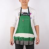 TOPmountain ストレージ 庭師 エプロンキャリア マルチポケット付き 庭園 植付 クイックピック