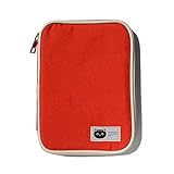 【nitto】 マルチ ケース クロネコ ポーチ 母子手帳 お薬手帳 銀行通帳 パスポート 年金手帳 カード 小銭 収納 カバー (レッド)