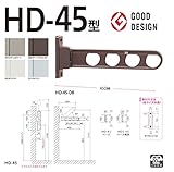 川口技研:腰壁用ホスクリーン　HD-45型(2本入)　ST(ステンカラー) HD-45-ST