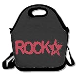 ロック ROCK 星柄 英語 お弁当バッグ ランチバッグ ベビー用バッグ One Size ブラック