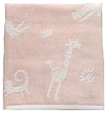 ベビータオル 正方形バスタオル 湯上りタオル　湯上げタオル 今治タオル 日本製 無撚糸 出産祝い ギフトお風呂 (ピンク)