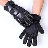 アウトドアグローブスポーツオスグローブフィンガータッチスクリーンノンススリップグローブ ( Color : Black )