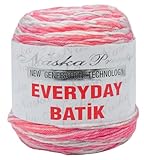 NASKA 手編み毛糸 エブリデイ バティック 並太 COL. 208 段染め タイプ 約140g 350ｍ N-110
