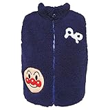 2014年 アンパンマン もこもこシープボア 中綿ベスト ANPANMAN ネイビー◇80cm