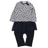 TAPPET ドットセットアップロンパース グレー(GY) 80