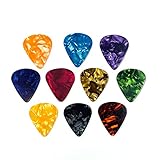 YFFSFDC ギター ピック 30枚セット ギター ミディアム ピック エレキ ベース アコギ 弦楽器 厚み0.71mm 初心者 練習用 カラフル