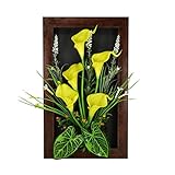 フェイクグリーン　壁掛け 人工観葉植物　壁面緑化　造花　壁面装飾　オランダカイウ　4024-123