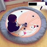 ラウンドの赤ちゃんフロアマット,畳 ベッド 厚く ラグ・カーペット 子供のプレイマット"d 55-C