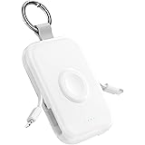 【2023年新登場】RORRY モバイルバッテリー apple watch 充電器 ワイヤレス充電 5000mAh 2本ケーブル内蔵 【iPhone用+Type-Cケーブル内蔵】 アップルウォッチ対応 apple watchとiphone同時充電 最
