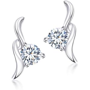 S.White ピアス レディース 人気 最高級ジルコニア ピアス 「音の葉」 金属アレルギー対応 シルバー925 ピア…