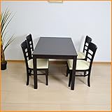 ダイニングテーブルセット 5点 4人 ダイニングセット ダイニングテーブル 食卓セット ASE-156 (ダークブラウン)