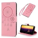 Galaxy s8ケース、Kasosエンボスドリームキャッチャーパターン磁気Front Closureレザー財布ケースwith TPU内側キックスタンド機能カードホルダー&ハンドストラップfor Sa