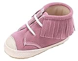 EOZY ベビー靴 幼児 赤ちゃん 秋冬 タッセル ファーストシューズ 女の子 男の子 子供 キッズシューズ 滑り止め 歩行練習用 柔らかい かわいい ピンク 13cm