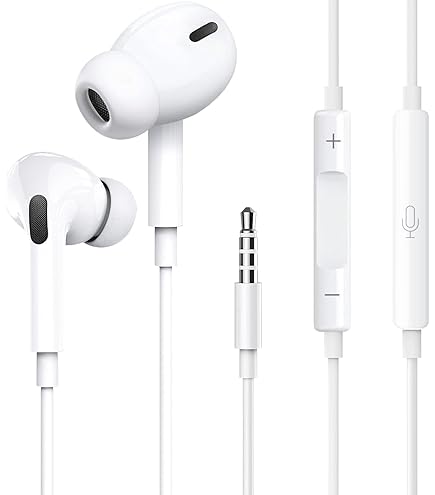 Amazon.co.jp: イヤホン 有線 マイク ホワイト×ブルー おしゃれ