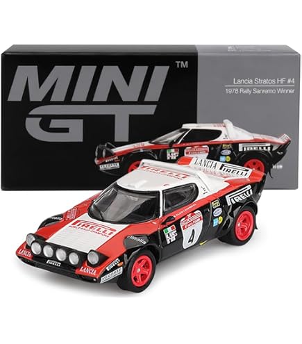 Amazon.co.jp: MINI GT 1/64 ランチア ストラトス HF ラリー・サンレモ