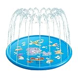ウォーター プレイマット 100cm 170cm キッズ 子供 おもちゃ 水遊び 庭 自宅 ビニール プール ウォーターマット ウォータープール (170cmサイズ)