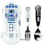 Star Wars Kids Spoon+Fork+R2D2 Case Set [並行輸入品]