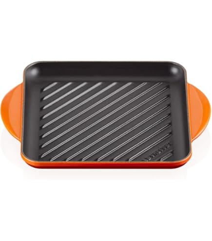 Amazon｜ルクルーゼ スクエアグリル 26cm チェリーレッド 20121-26-06