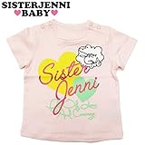 (ジェニィベビー)JENNI BABY ソフト天竺 ハート ロゴ 半袖Tシャツ 80 ピンク(070)
