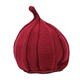 【ノーブランド品】とんがりニット帽 45-52cm ベビー・キッズ ボルドー
