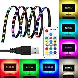バイアス照明Beilai、ダイナミックRGB LEDストリップライトキットUSB 5 V TVバックライトws2812b IC SMD 5050防水LEDライトストリップ柔軟なネオンテープwith R