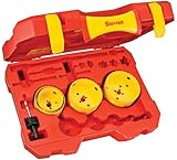 Starrett KDP04011-N 5-Piece Fastcut Bimetal Electrician's Hole Saw Kit by Starrett