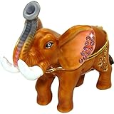 Objet D'Art Release #371 "Lucky Zou" Asian Lucky Elephant Handmade Jeweled Enameled Metal Trinket Bo