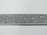 ラメ平ゴム シルバー 10mm巾ｘ2mセット