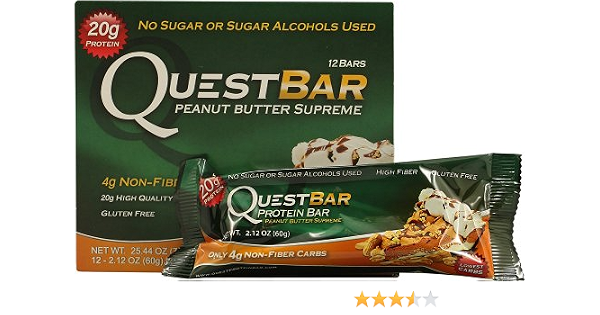 Amazon クエスト バー ピーナツバタースプリーム クエストニュートリション Quest Nutrition ホエイプロテイン