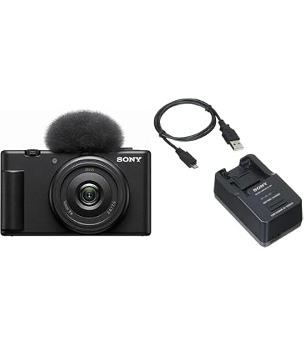 Amazon | Sony ZV-1F Vlogカメラ | ブラックバンドル 64GB メモリー