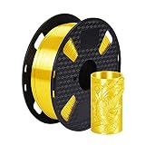 CC3D イエロー PLA 3Dプリンター PLA フィラメント 1.75mm 1KG 2.2ポンド スプール 3Dプリント素材 シルキーメタリック イエローゴールド シルバー 銅 PLA CC3D シルク ゴールデン イエロー カラー