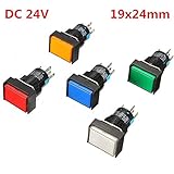 ランフィー DC 24v プッシュボタン自己リセット瞬間スイッチ LED ライト