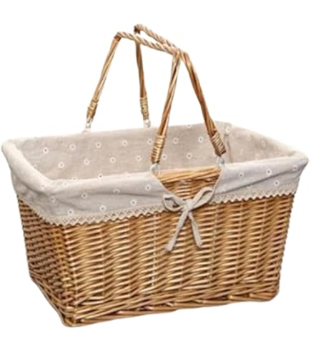 Amazon.co.jp: 籐バスケット スクエア32cm 24-74 : ホーム＆キッチン